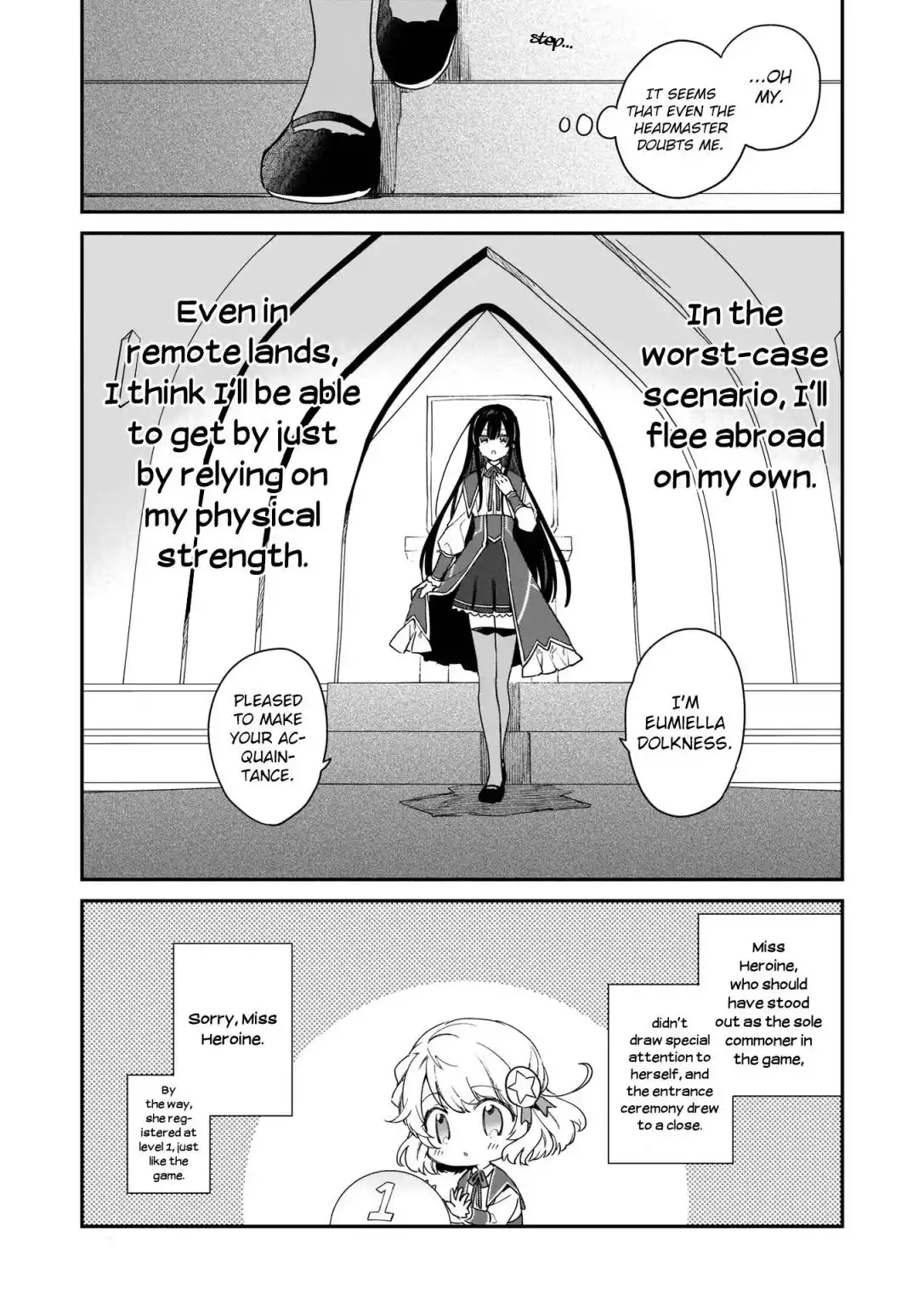 Villainess Level 99 ~I may be the Hidden Boss but I'm not the Demon Lord~ Chapter 1 4